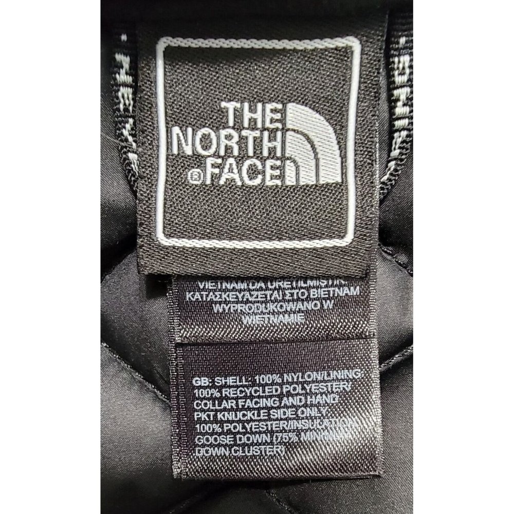 The North Face Women Black Quilted Hooded Jacket Full Zip Down Filled Size Small - Picture 13 of 16